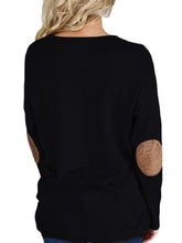 Batwing  Sleeve  Patchwork  Round  Neck T-Shirt
